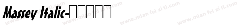 Massey Italic字体转换